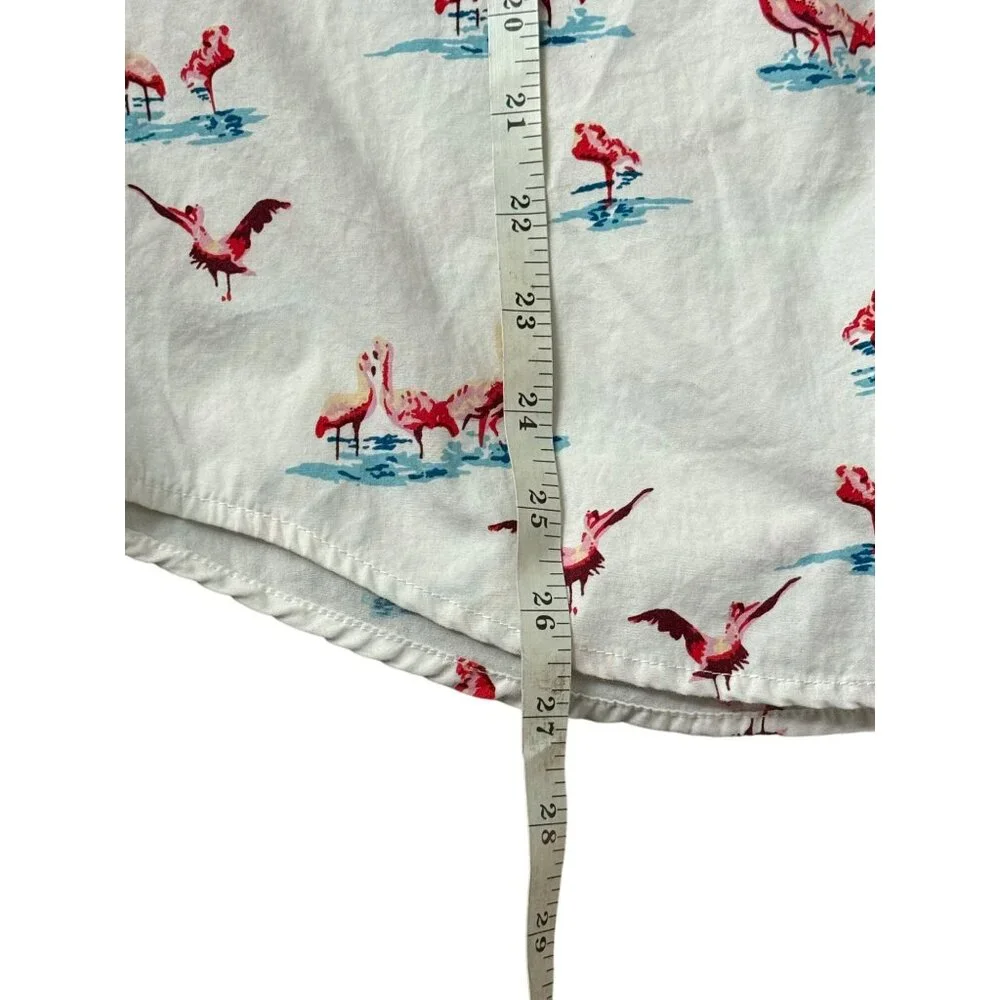 Denim & Flower Ricky Singh Slim Fit Mens Button Down Pink Flamingo Shirt Size Me - Picture 13 of 14